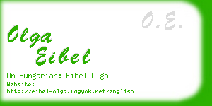 olga eibel business card